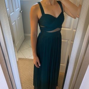 Birdy Grey bridesmaid dress in peacock color